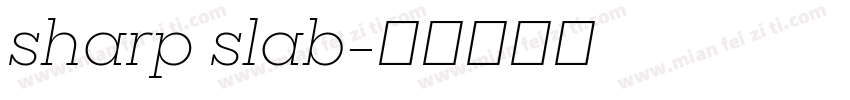 sharp slab字体转换